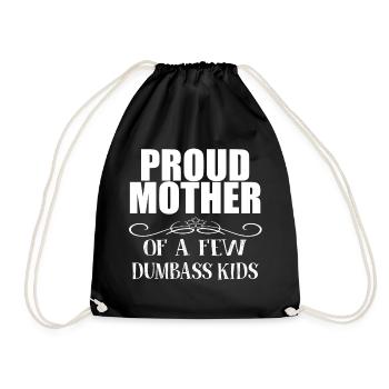 Mutter Mama - Turnbeutel - Schwarz - Vorne