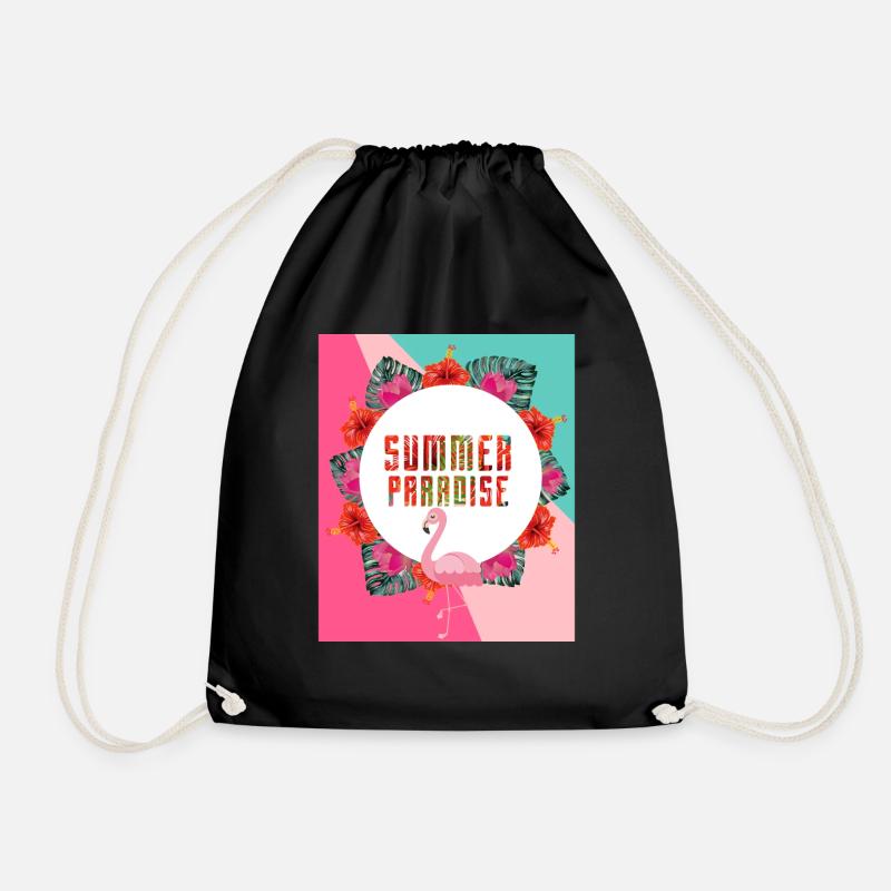Sommer Paradies - Turnbeutel - Schwarz