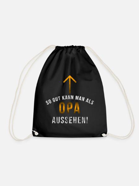 Opa - Turnbeutel - Schwarz