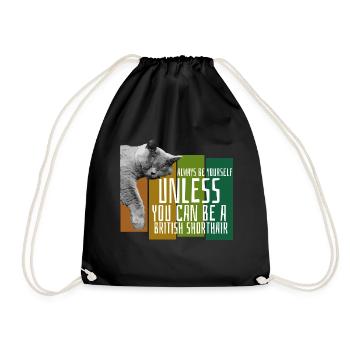 Brit Shorthair Kitten Kitty Cadeau - Sac de sport léger - noir - Devant