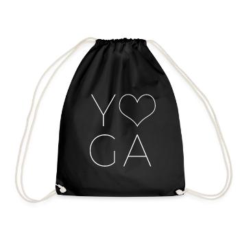 yoga - Sac de sport léger - noir - Devant