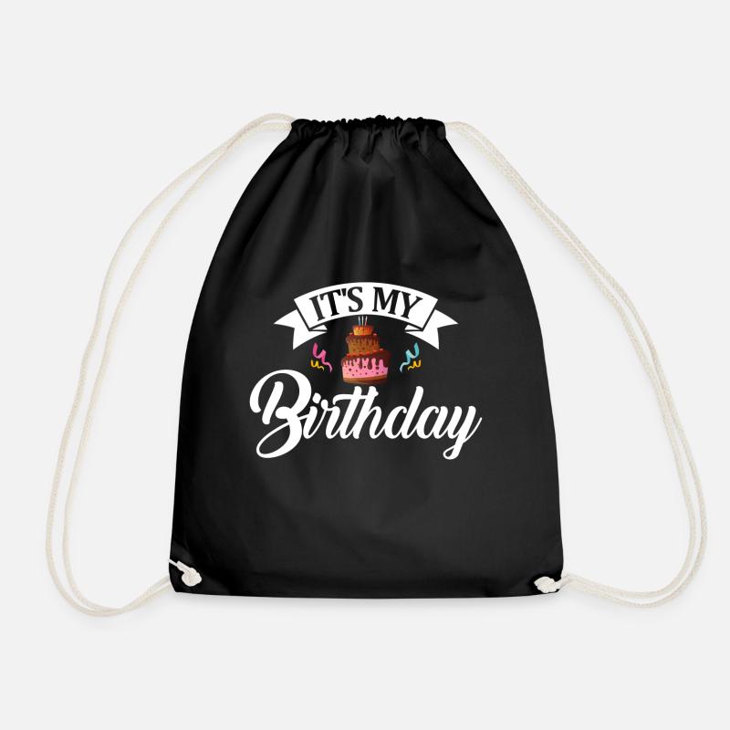C'est mon anniversaire - Anniversaire - Sac de sport léger - noir