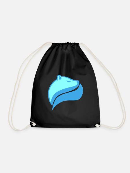 Icebear - Drawstring Bag - black