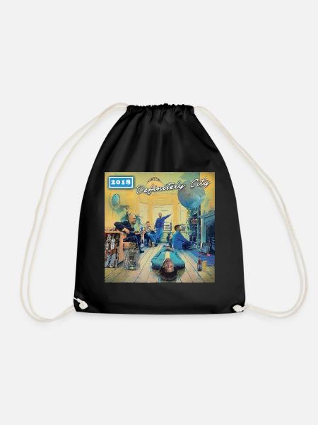 Manchester City parody - Definitely City - Drawstring Bag - black