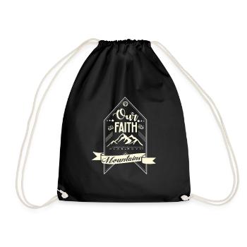 Colline paysage nature randonnée idée cadeau espoir - Sac de sport léger - noir - Devant