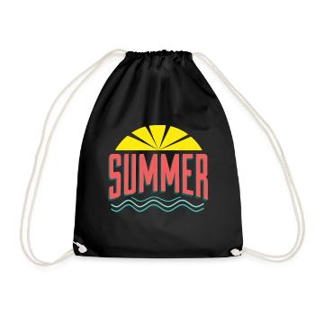 Summer Sommer - Turnbeutel - Schwarz - Vorne