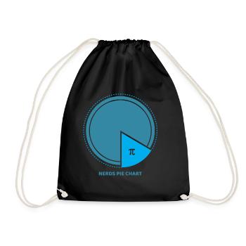 pi - Drawstring Bag - black - Front