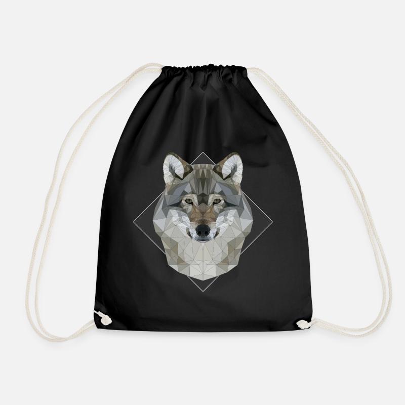 Wolf - Turnbeutel - Schwarz
