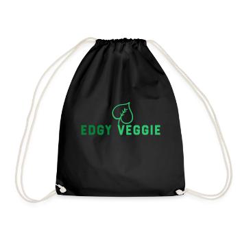 Idée de cadeau de végétarien végétarien - Sac de sport léger - noir - Devant