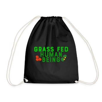Idée de cadeau de végétarien végétarien - Sac de sport léger - noir - Devant