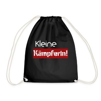Kleine Kämpferin - Turnbeutel - Schwarz - Vorne