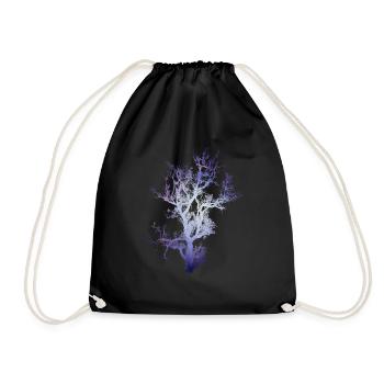 Space tree - Drawstring Bag - black - Front