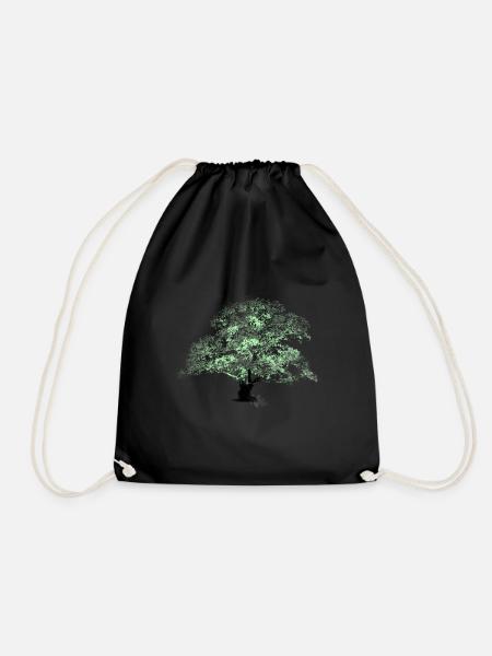 Oaktree - Drawstring Bag - black