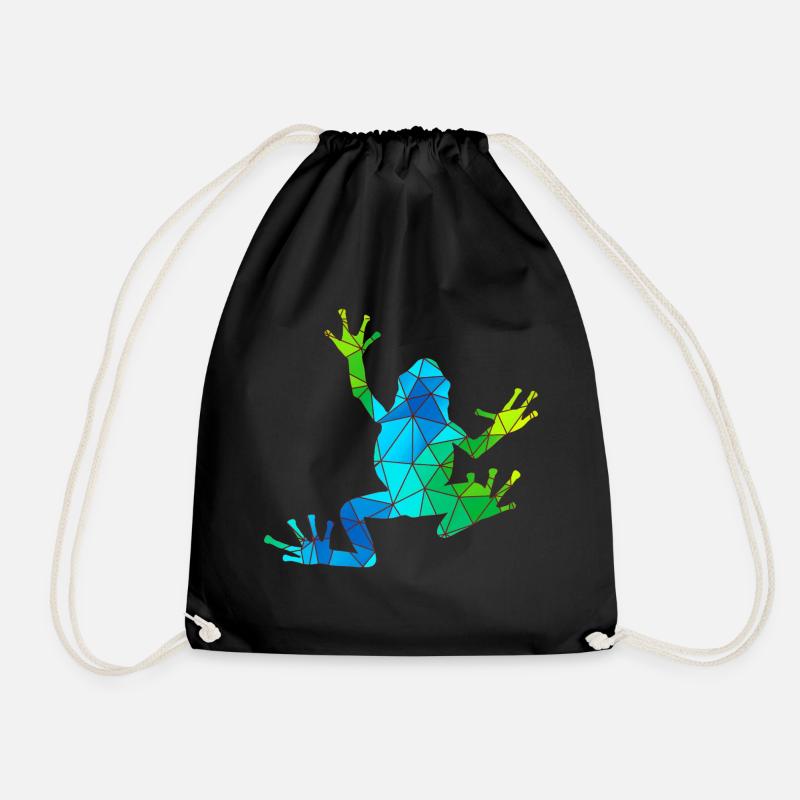 frog - Drawstring Bag - black