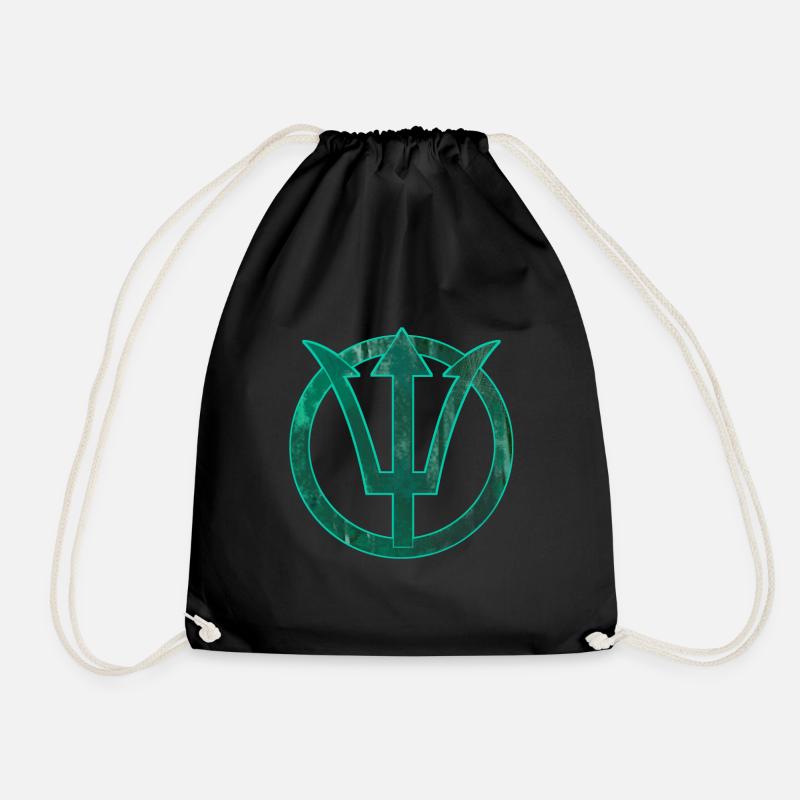Poseidon Neptune - Drawstring Bag - black