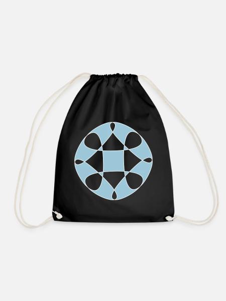 Vêtements rave abstraits - Sac de sport léger - noir
