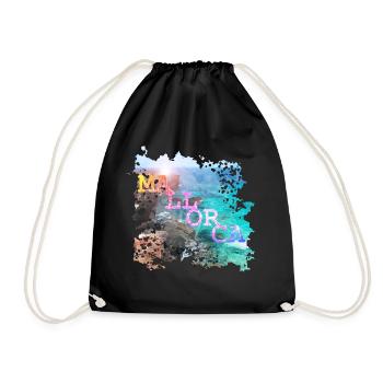 Majorca - Drawstring Bag - black - Front