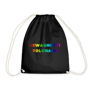 Swaghetti arc-en-ciel yolonaise - Sac de sport léger - noir - Devant