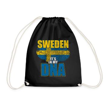 Suède drapeau Scandinavie Stockholm cadeau - Sac de sport léger - noir - Devant