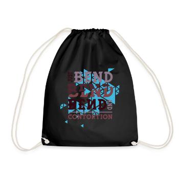 Gymnastics Gymnast Turner Gymnast Contorsion Stretching - Drawstring Bag - black - Front