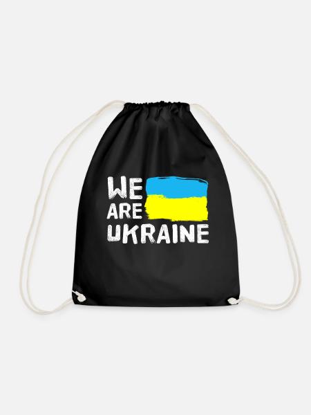 Ukraine - Drawstring Bag - black