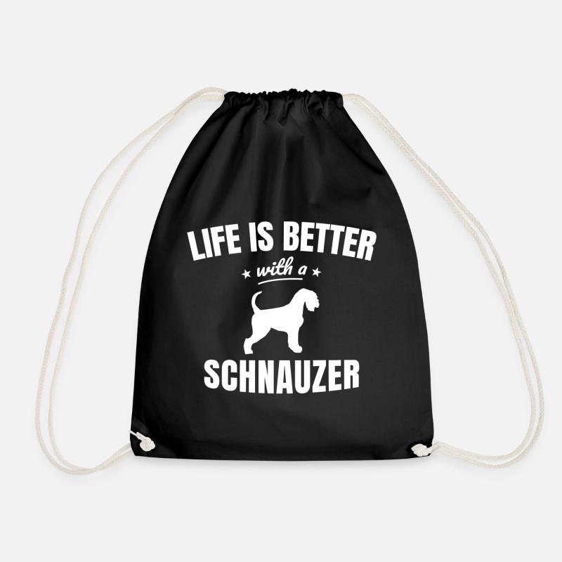 Schnauzer - Turnbeutel - Schwarz