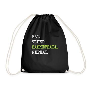 Basketball disant slogan cadeau passe-temps - Sac de sport léger - noir - Devant