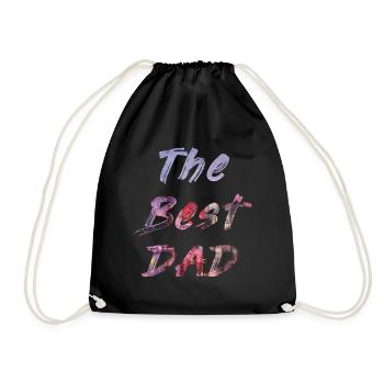 The best Dad - Drawstring Bag - black - Front
