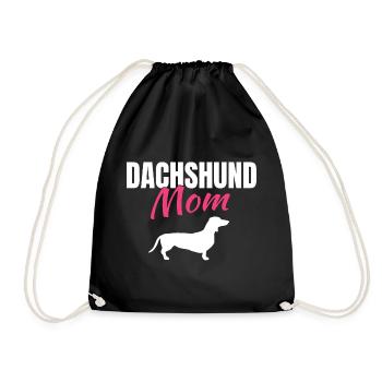 Dachshund - Turnbeutel - Schwarz - Vorne