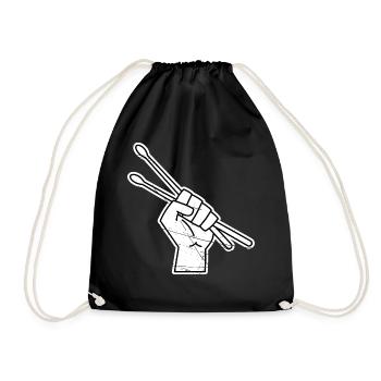 Drumsticks Drummer Drums Gift Band - Sac de sport léger - noir - Devant