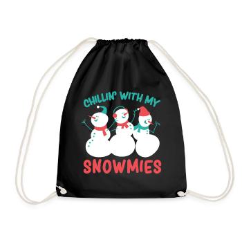 Noël relax avec mes amis - Sac de sport léger - noir - Devant