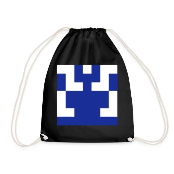 test43 - Drawstring Bag - black - Front