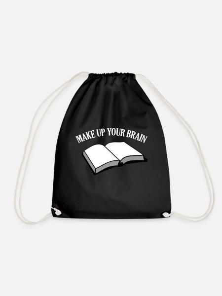 Make up your brain - Turnbeutel - Schwarz