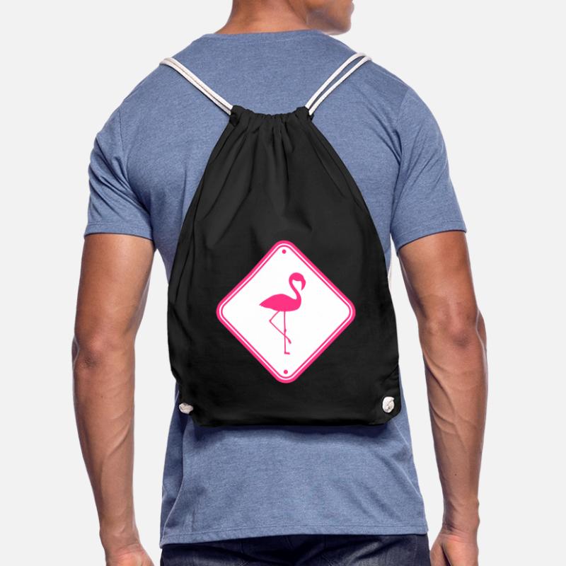 warning note caution caution shield danger fla Drawstring Bag