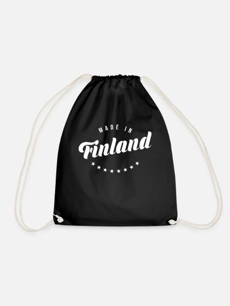 Finnland - Turnbeutel - Schwarz