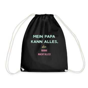 Mon papa peut tout faire - Sac de sport léger - noir - Devant