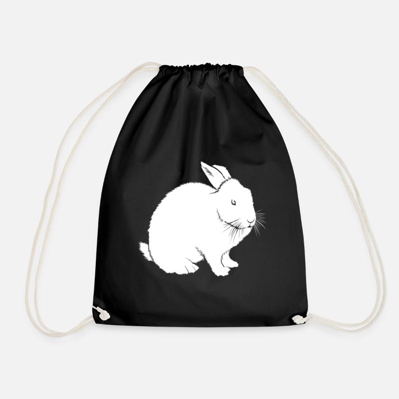 rabbit - Turnbeutel - Schwarz