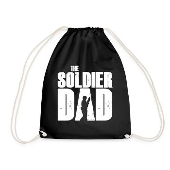 Der Soldaten Vater Krieg Schutz Geschenk - Turnbeutel - Schwarz - Vorne