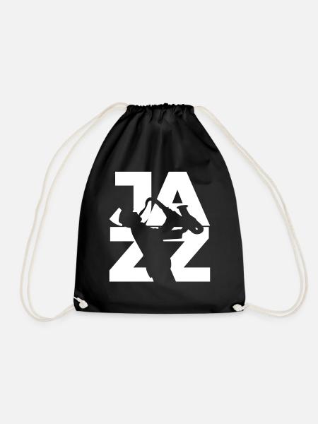 Saxophon Jazz Geschenk Saxophonist Musik Musiker - Turnbeutel - Schwarz