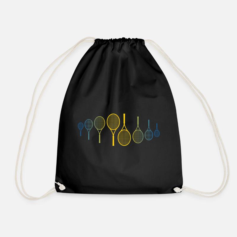 tennis - Drawstring Bag - black