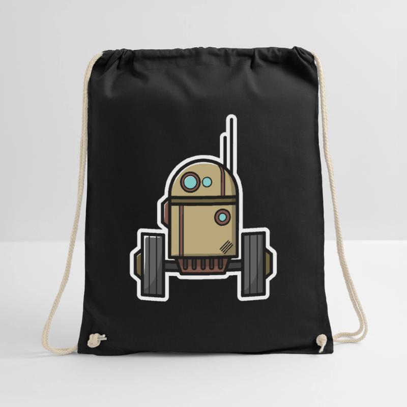 Robot Science Fiction Gift Nerd Future Bot Drawstring Bag