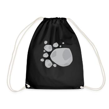 Pierres de pierres - Sac de sport léger - noir - Devant