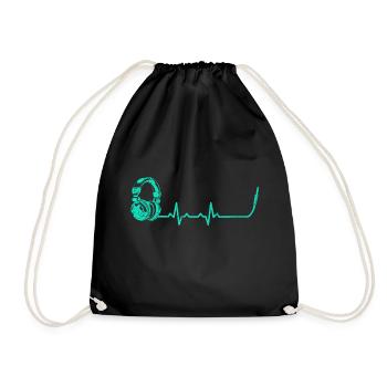 Heartbeats DJ Headset Fréquence cardiaque - Sac de sport léger - noir - Devant