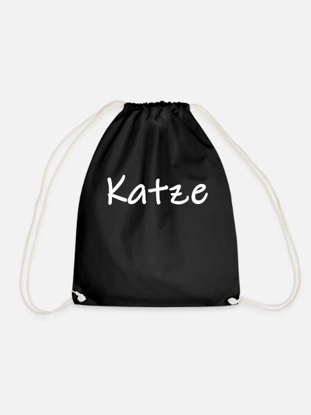 katze katzen - Turnbeutel - Schwarz