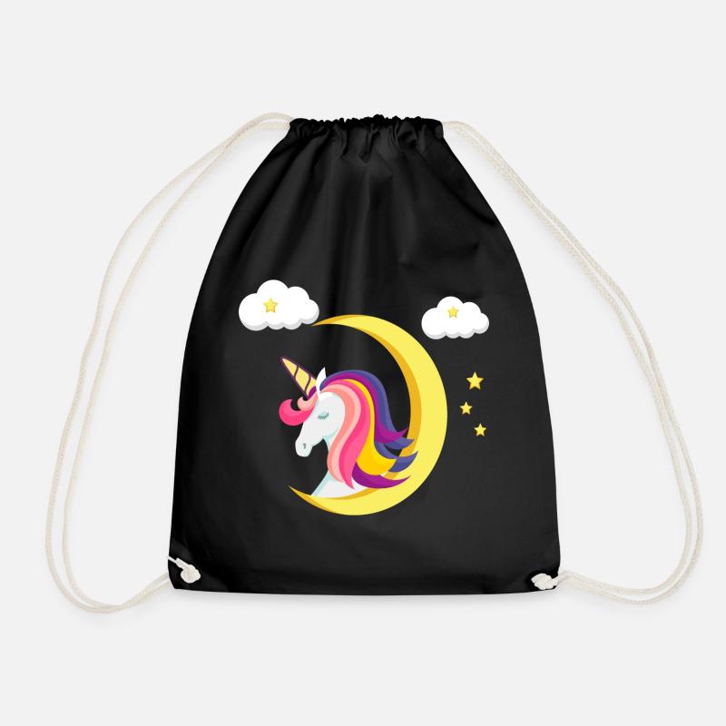 Unicorn - Unicorn - Drawstring Bag - black