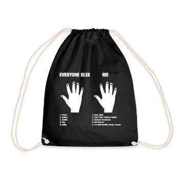 La main du joueur - Sac de sport léger - noir - Devant