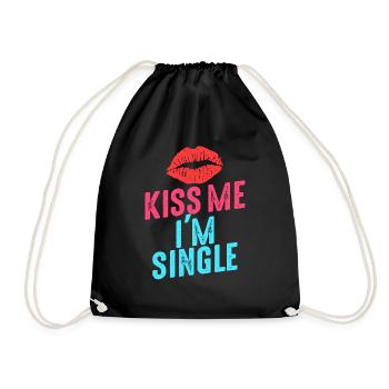 I'm single - Drawstring Bag - black - Front