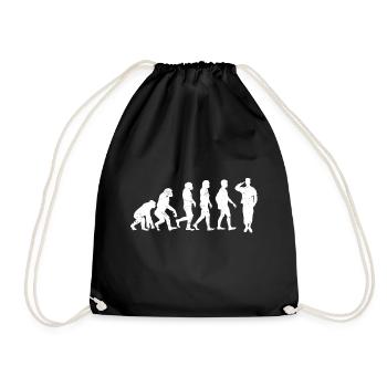 Evolution of Military Army Veteran Evolution - Drawstring Bag - black - Front