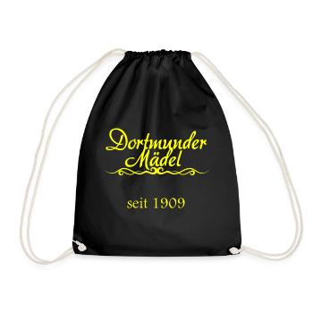 Dortmunder Maedel - Turnbeutel - Schwarz - Vorne