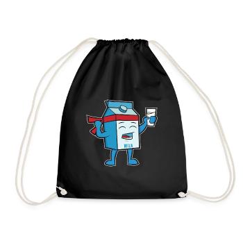 Héros du lait - Sac de sport léger - noir - Devant